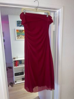 Maroon/Red maxi long dress size large