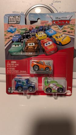 DISNEY PIXAR CARS MINI RACERS TUNER DJ SNOT ROD WINGO 2025
3 PACK