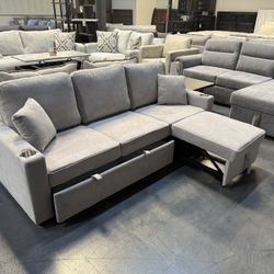 Sofa Bed, With Pop Up Bed And Chaise 