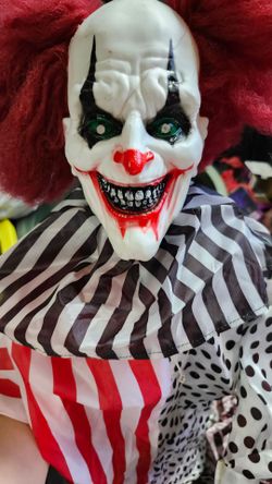Hanging Clown 1 with Red Hair