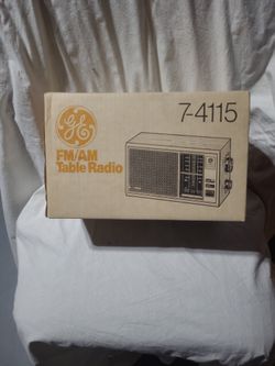 FM-AM table radio by General Electric