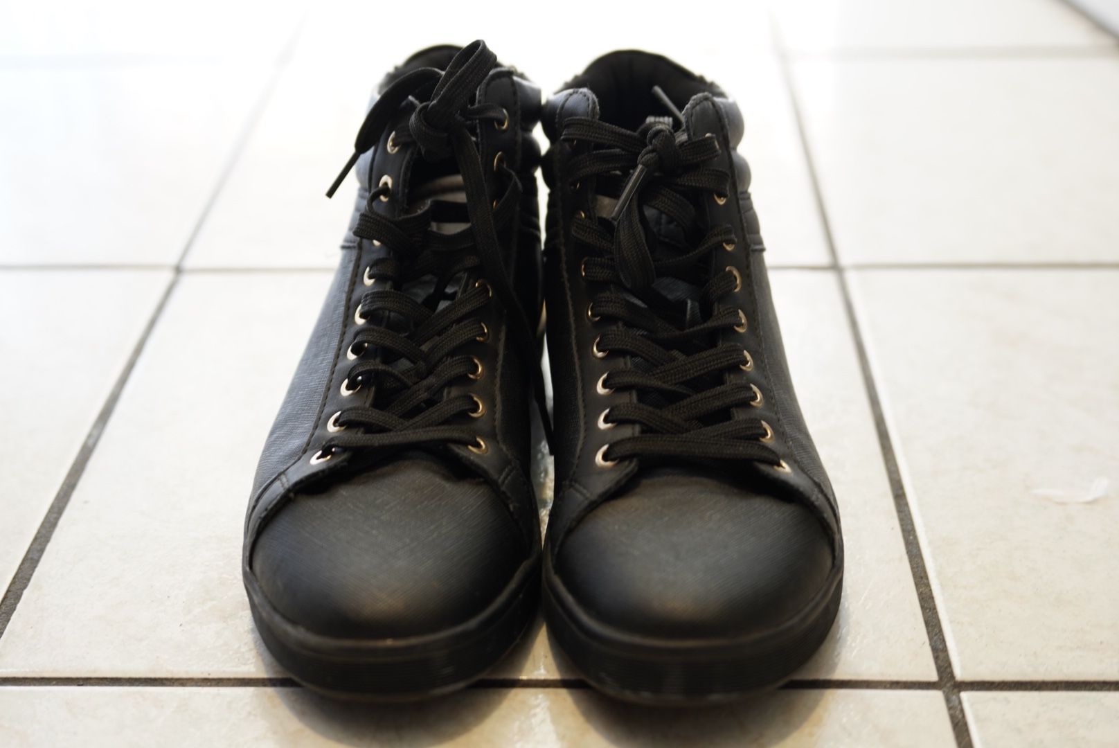 Aldo Leather Boots -Black
