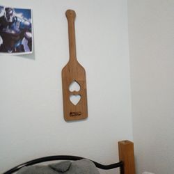 Carved In Hearts In Wood Guitar