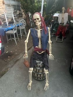 Skull Pirates and a battery operated clown for Halloween $55 each