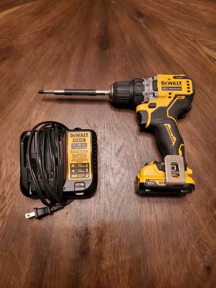 New DeWalt 3/8" Drill Driver - DCD701, Battery, Charger