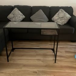 Metal Desk With Glass