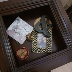 Large Shadow Box End Table