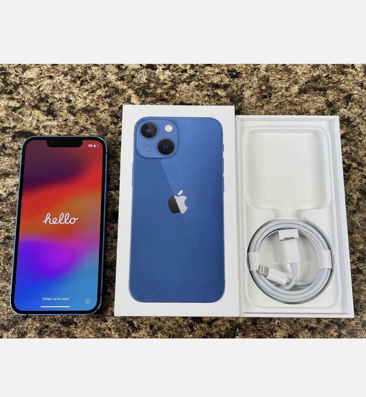 Blue iPhone 13 - 128GB - Factory Unlocked - Great Battery!