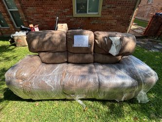 Suede Electric reclining sofa