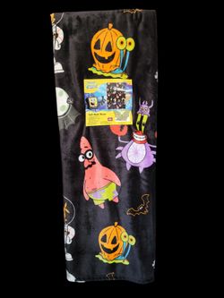 Spongebob Squarepants Halloween Throw 50x70in  - Pumpkin