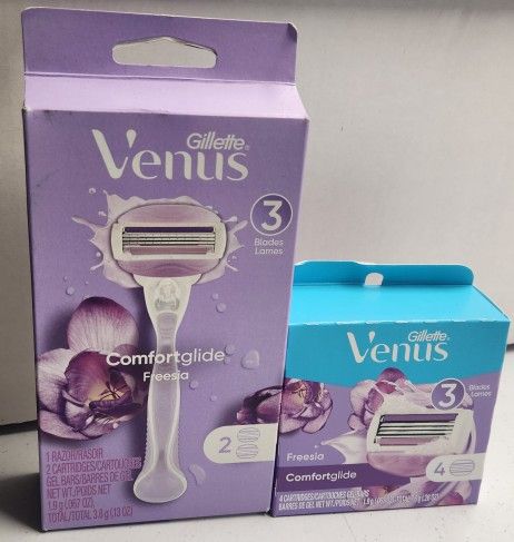 Venus ComfortGlide Freesia Women's Razor & Blade Refills, 4ct