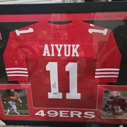 49ers Aiyuk Autographed Jersey