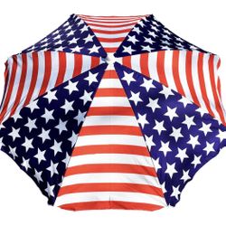 Beach Umbrella Sling Pack with Tilt American Flag 