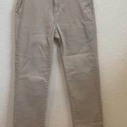 IZOD Flat Front Boys Khaki Pants Approved School Uniform Size 14 Regular