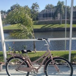 Huffy Rose Gold Beach Cruiser Bicycle