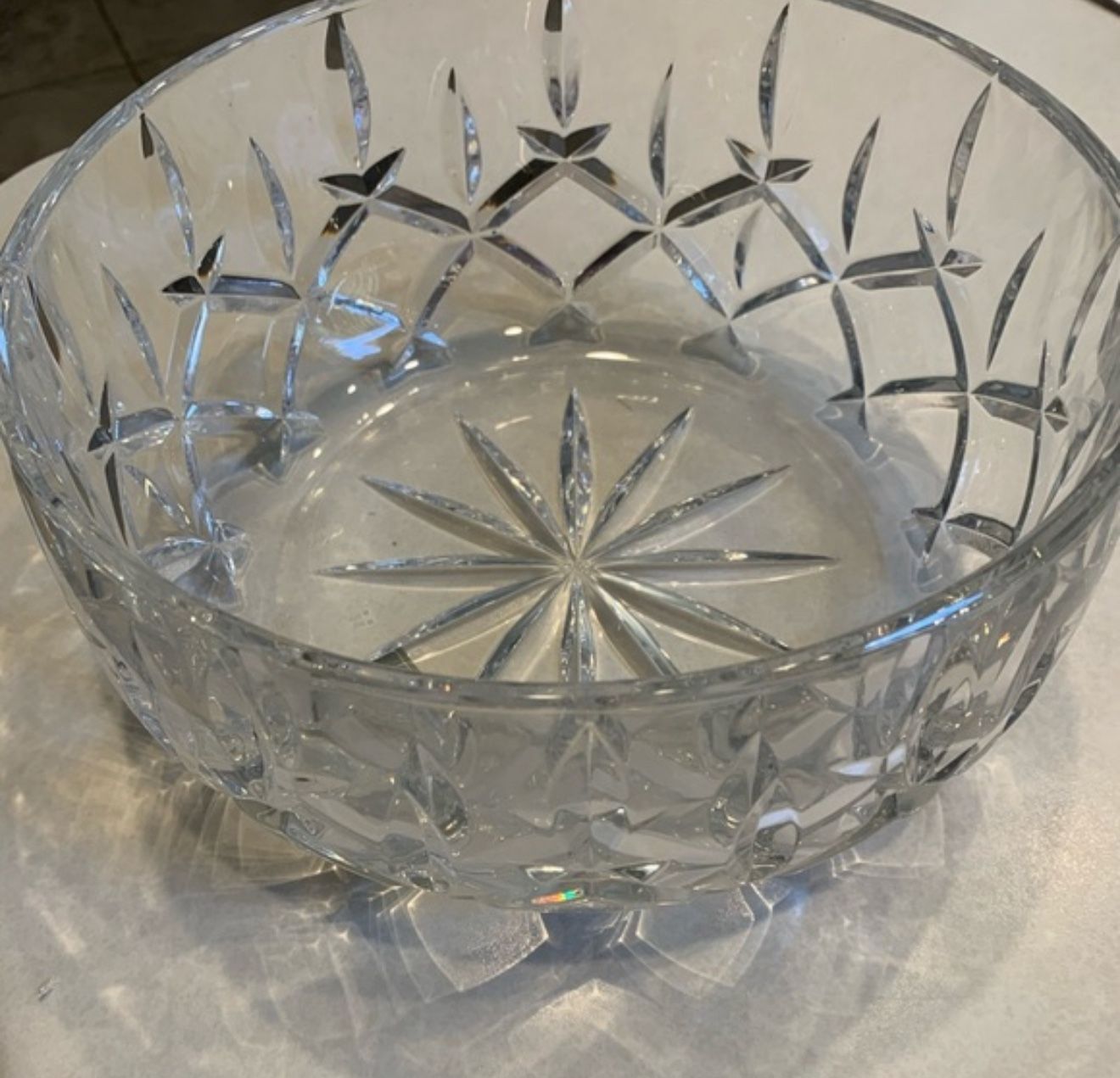 Gorham Lead Crystal Lady Anne Salad Serving Bowl