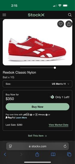 Reebok YG 400 limited shoe Men’s 10.5
