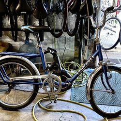 Vintage smeralda folding  made in Italy  folding bicycle
