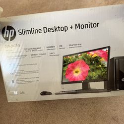 HP slimline desktop 260-p037cb New
