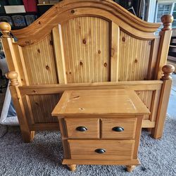Rustic Pine Bed