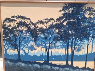 Hand painted tree art