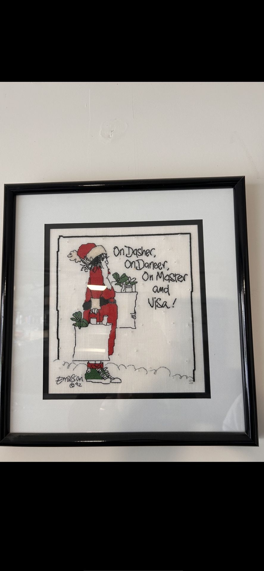 Framed Hand Stitched Picture