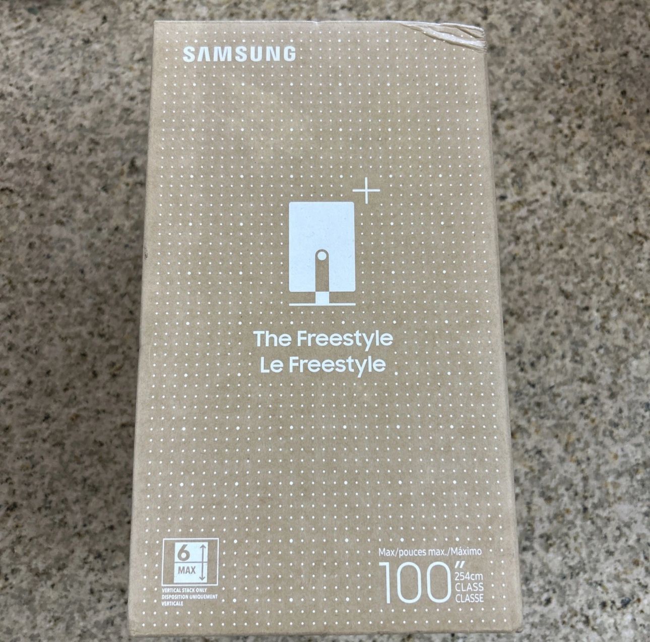Samsung the freestyle 2nd gen 100” screen gaming hub hdr smart projector floor model
