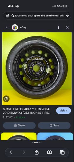 Spare tire BMW