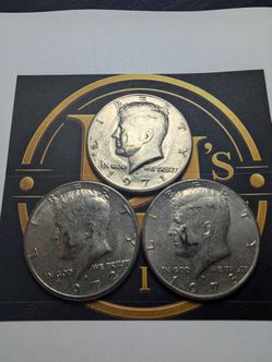1971d, 1972d, 1973d JFK half dollars
