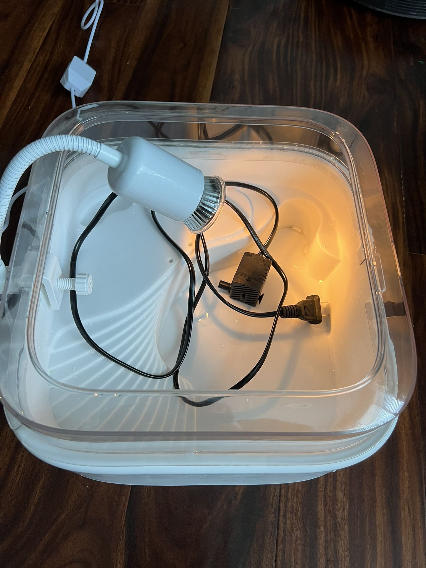 Turtle Tank With Lamp And Water Pump