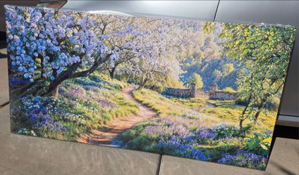 New Large Modern Green Wall Art Flower Tree 29"X58