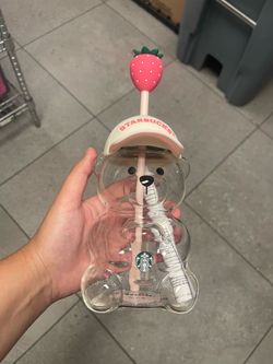 Bearista Strawberry Glass Cup