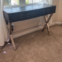 Black Leather  desk $150.00
