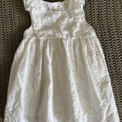 H&M Dress Off White Baby Girl