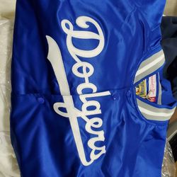 Los Angeles Dodgers Satin Jacket Mitchell Ness 4X