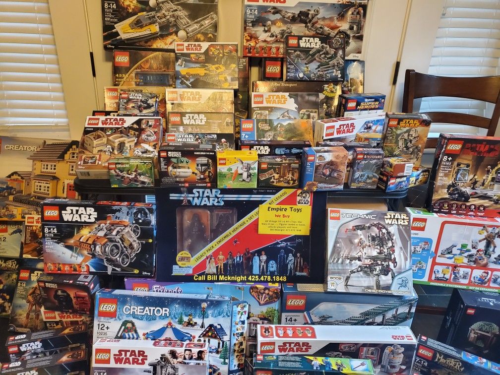 LEGOS .vintage Toys .Star Wars 70s To Present Day