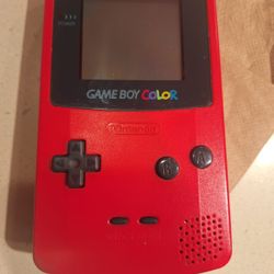 Game Boy color with Pokémon game