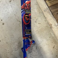 Spider-Man kids fishing pole new 