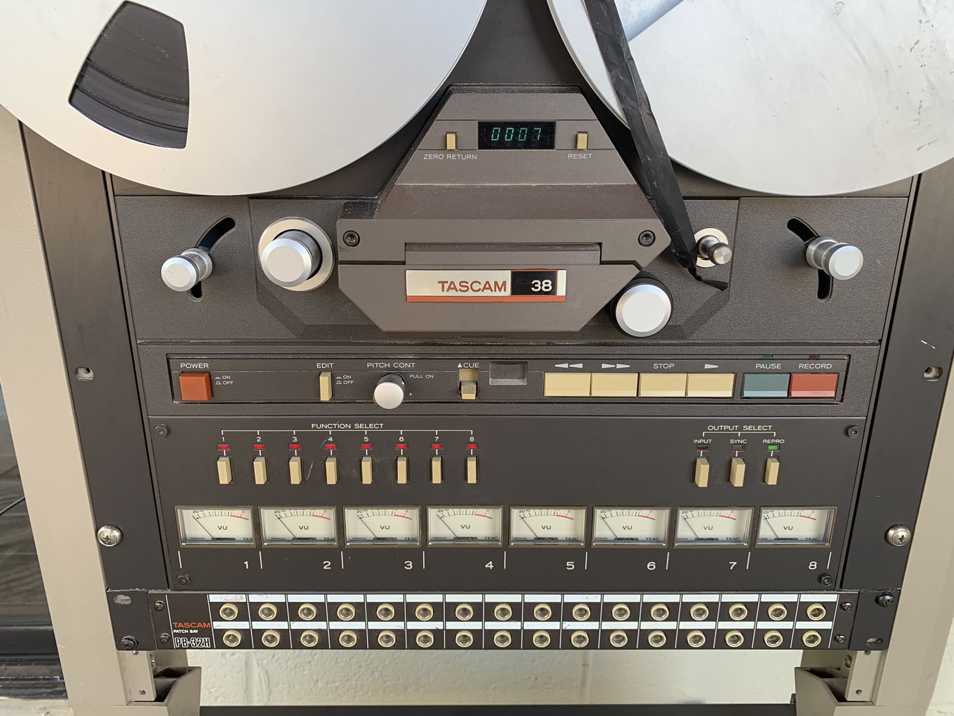 Tascam 38 Vintage 8 Track Studio Reel To Reel Pro Audio