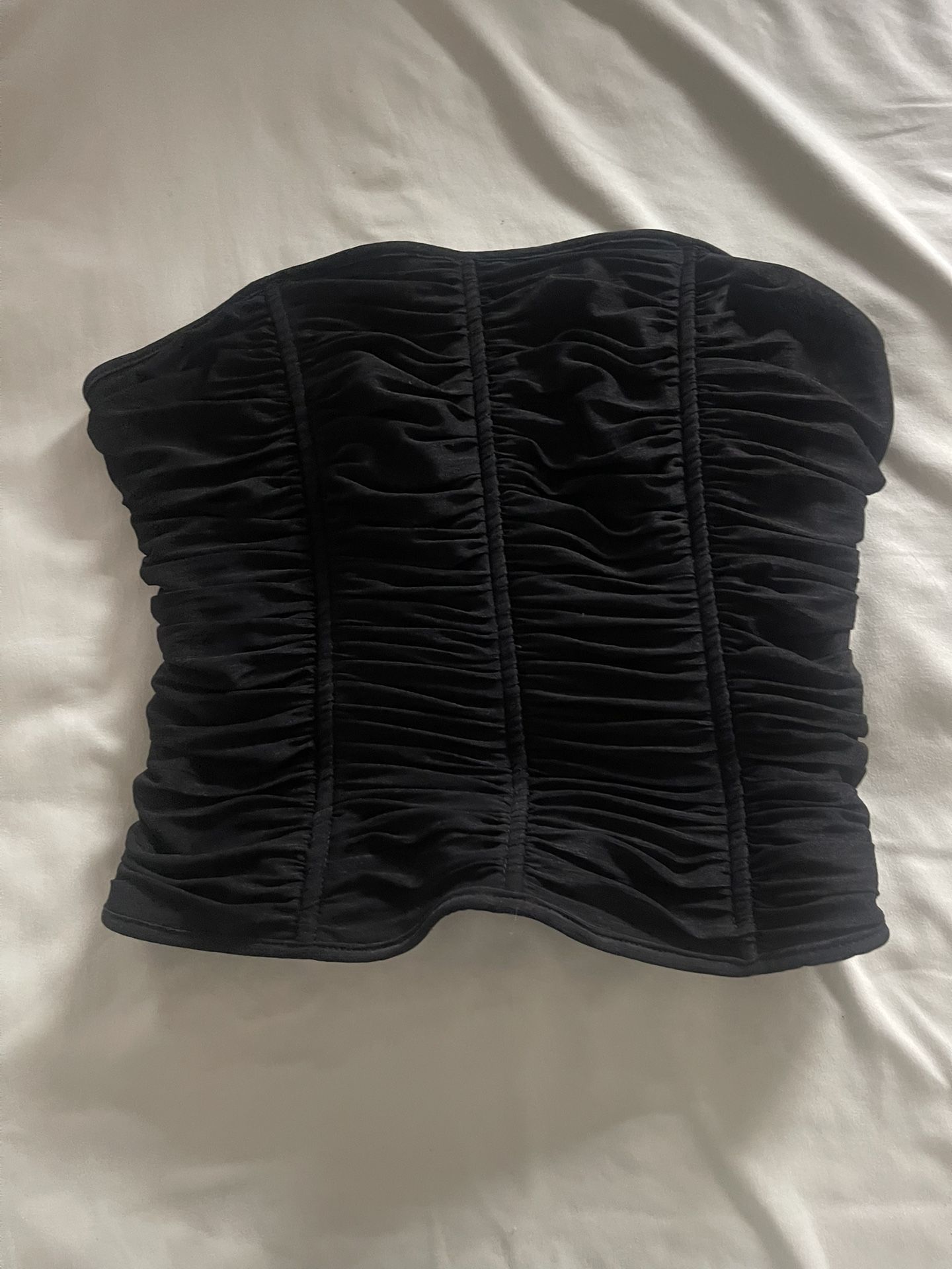 Black Corset Tube Top