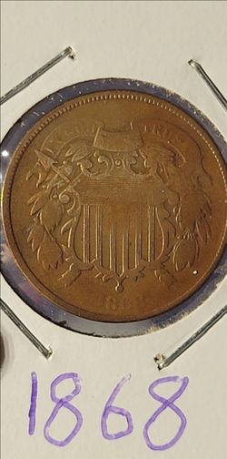 1868 US Two-Cent Piece