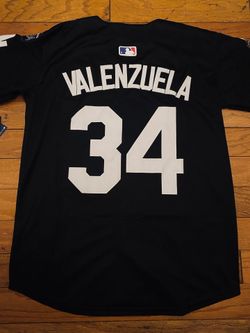 Blue , black or grey Los Angeles Dodgers, Valenzuela, World Series, Fernando, patch Nike jersey