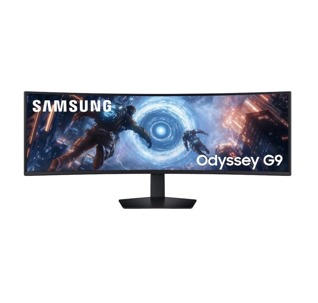 Samsung 49" CRG9 Dual QHD 120Hz QLED Curved Gaming Monitor.