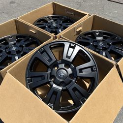 “20 Toyota Tundra Satin Black Rims/Wheels Exchange 