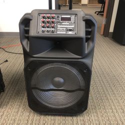 15 Inch Rechargeable Bluetooth Speaker/aux/fm/USB And SD Port/microphone For Karaoke/brand New!!