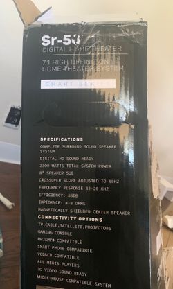 sr-50 digital home theater