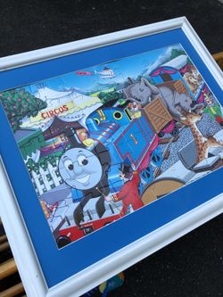 Thomas the tank engine framed puzzle