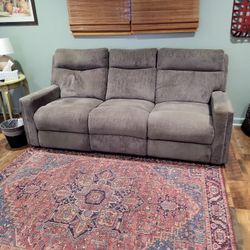 Reclining Power Couch  Grey Free