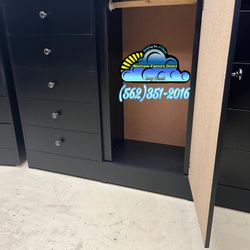 Black Closet Wardrobe Baby Chest New Ropero 