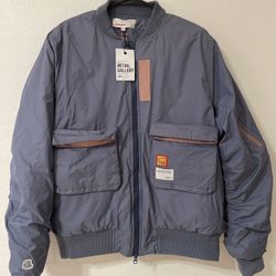 EAFINETAL 19aw thermal padded clothes vintage MA-1 big pocket jacket